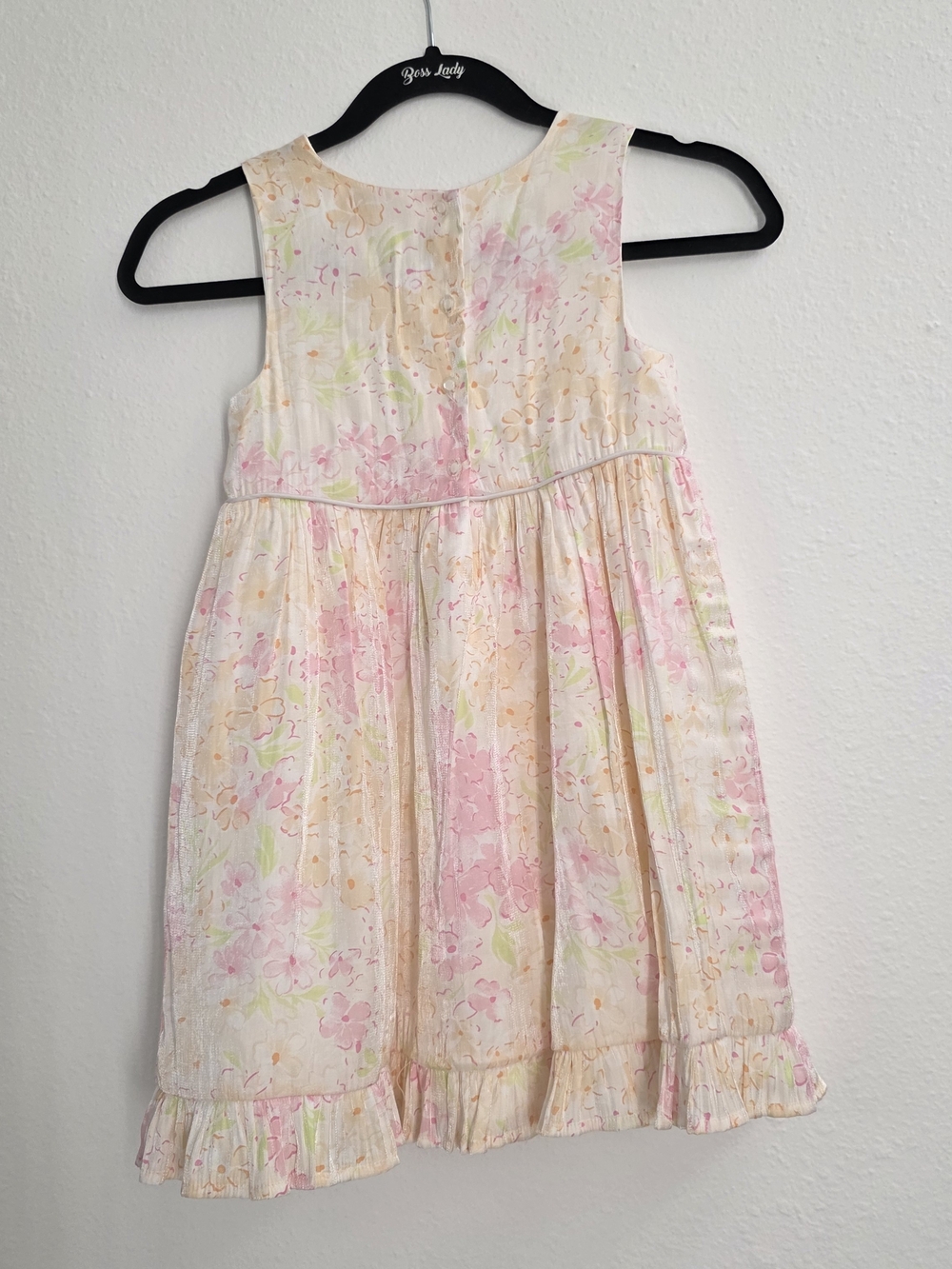 Catherine Malandrino Girls Pink Coat Dress Set Spring Floral Formal Outfit Sz 7 - Picture 10 of 11